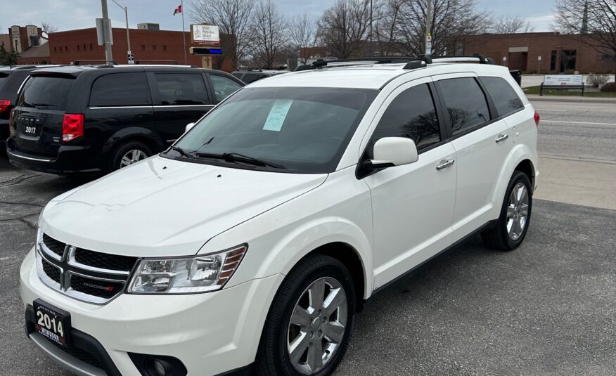 2014 DODGE JOURNEY R/T AWD (167KM) LOADED NO ACCIDENTS $13,995 + HST