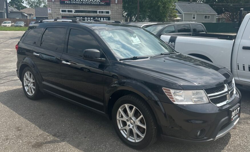 2017 DODGE JOURNEY GT AWD LOADED 7 PASSENGERS (153KM) $17,995 + HST