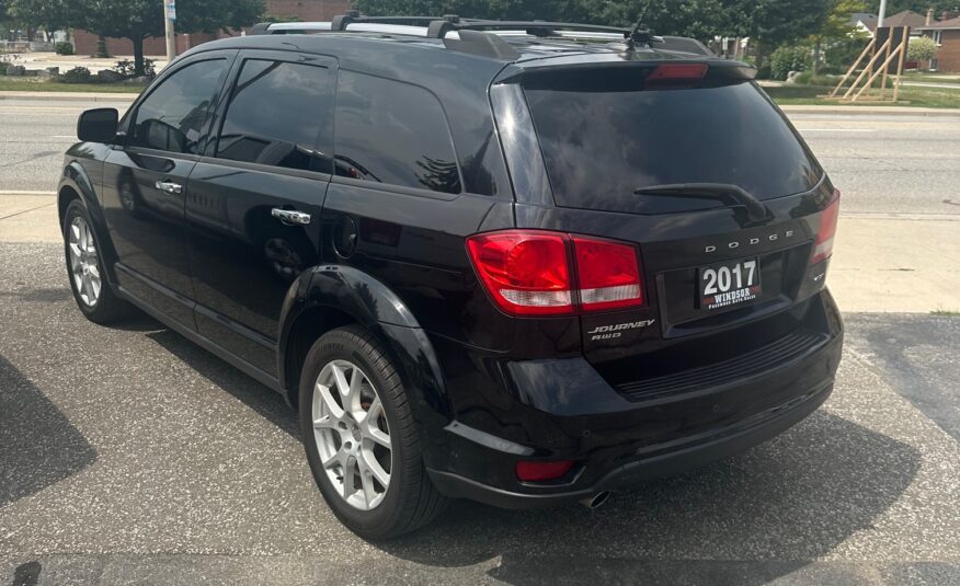 2017 DODGE JOURNEY GT AWD LOADED 7 PASSENGERS (153KM) $17,995 + HST