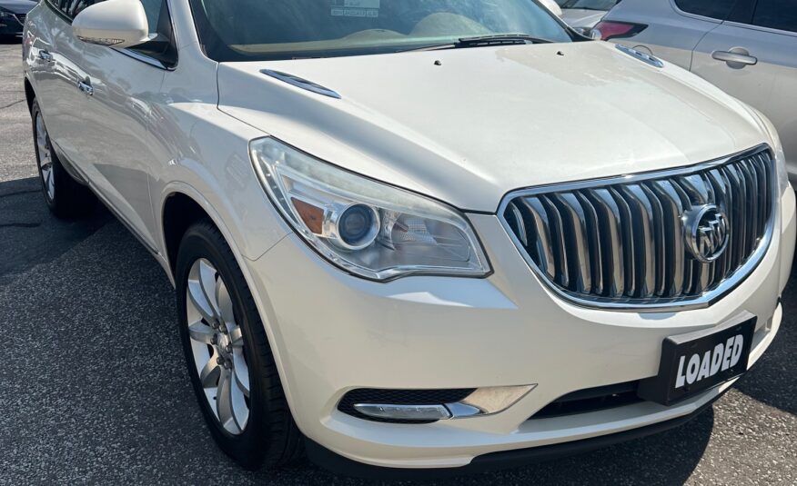 2014 BUICK ENCLAVE PREMIUM AWD 7 PASSENGER DVD REMOTE START (163KM) $14,995 + HST – NO ACCIDENTS – ONE OWNER