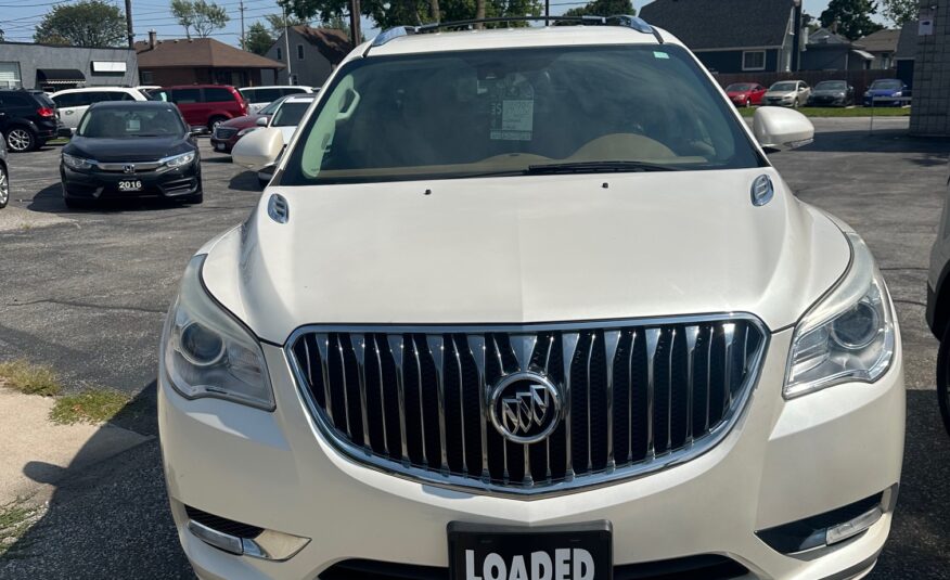 2014 BUICK ENCLAVE PREMIUM AWD 7 PASSENGER DVD REMOTE START (163KM) $14,995 + HST – NO ACCIDENTS – ONE OWNER