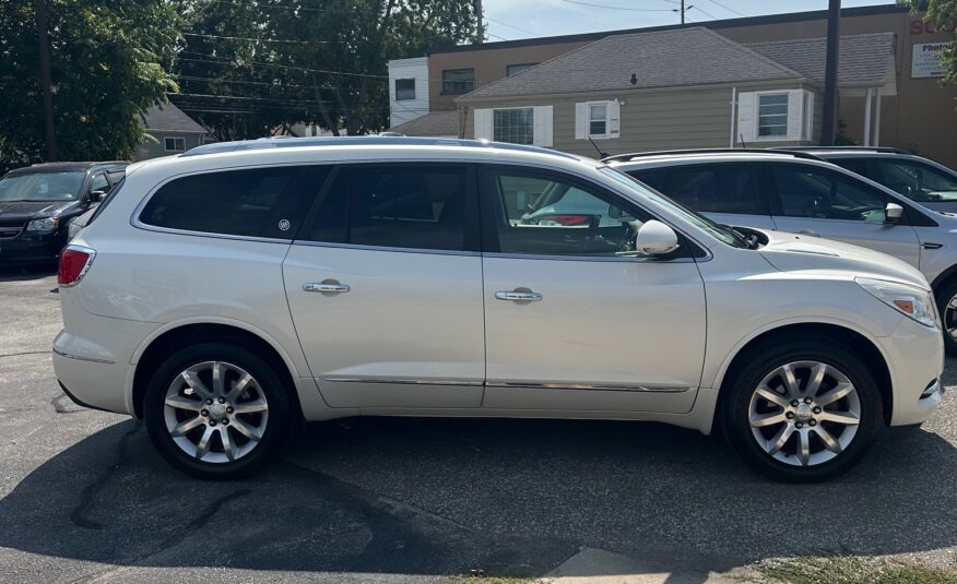 2014 BUICK ENCLAVE PREMIUM AWD 7 PASSENGER DVD REMOTE START (163KM) $14,995 + HST – NO ACCIDENTS – ONE OWNER