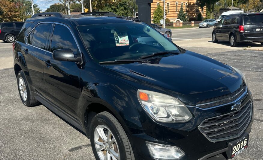 2016 CHEVROLET EQUINOX LT $9,995 + HST CLEAN CARFAX NO ACCIDENTS