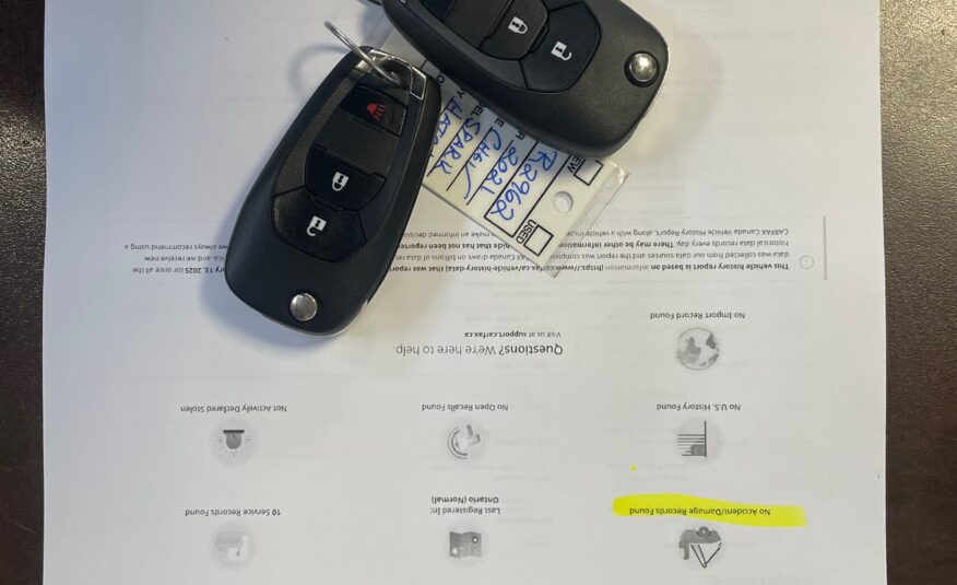 2021 CHEVROLET SPARK LT (36,150KM) $16,995 + HST NO ACCIDENTS