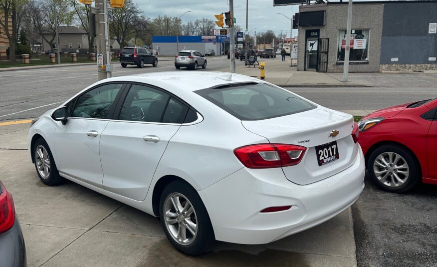 2017 CHEVROLET CRUZE LT (110KM) $12,995 + HST – HEATED SEATS  – REMOTE START