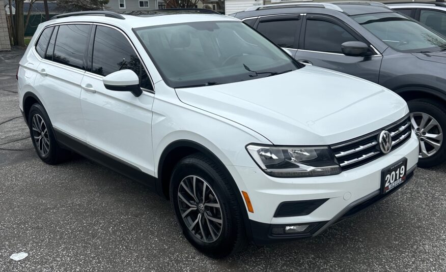 2019 VOLKSWAGEN TIGUAN COMFORTLINE 4MOTION (81KM) $19,995 + HST
