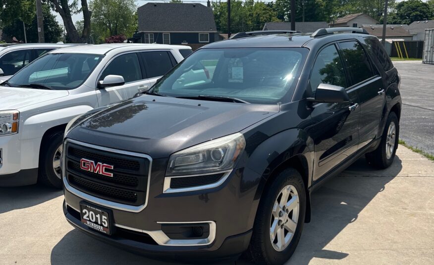 2015 GMC ACADIA (198KM) $10,995 + HST – 7 PASSENGER – REMOTE START – BLUETOOTH – BACKUP CAMERA