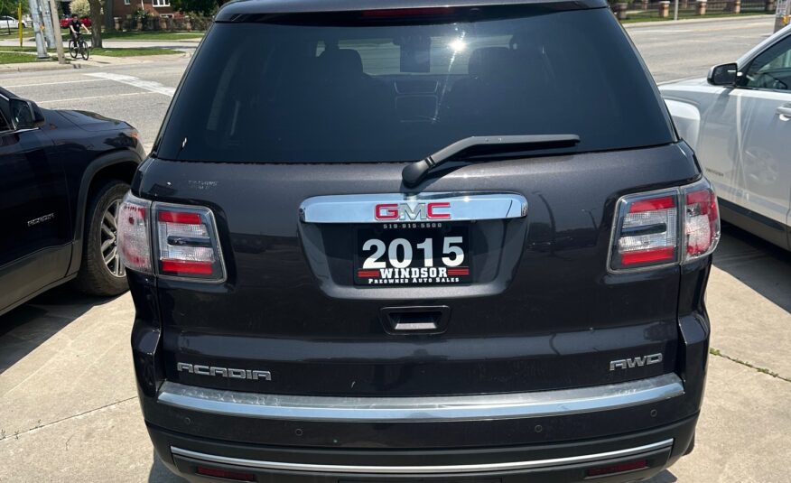 2015 GMC ACADIA (198KM) $10,995 + HST – 7 PASSENGER – REMOTE START – BLUETOOTH – BACKUP CAMERA
