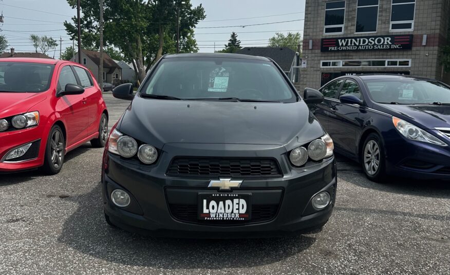 2014 CHEVROLET SONIC LTZ RS PACKAGE (188KM) LOADED – LEATHER – NO ACCIDENTS