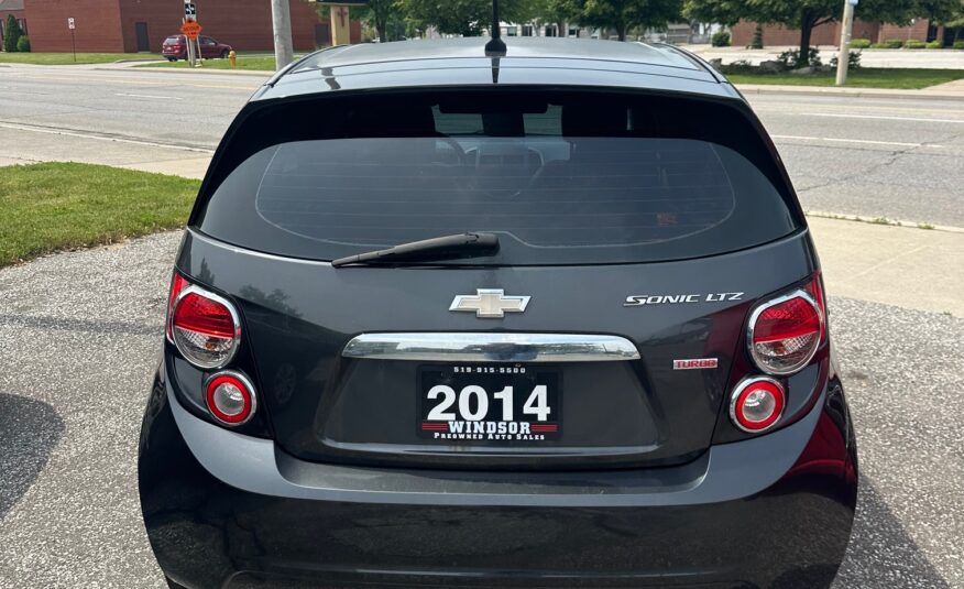 2014 CHEVROLET SONIC LTZ RS PACKAGE (188KM) LOADED – LEATHER – NO ACCIDENTS